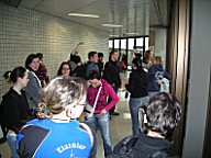 Warten vor der Abfertigung