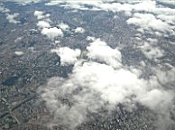 Sao Paulo von oben im Ausschnitt