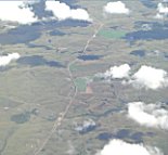 Pampa mit Strae, keine Besiedlung