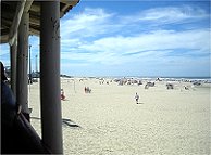 Dort hatte man den schnsten Blick auf den Strand.