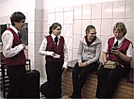 Nach dem Essen: Technik muss sein