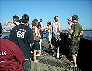 Auf einem Aussichtssteg nrdlich vor Porto Alegre