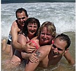 Badefreuden an der Copa Cabana