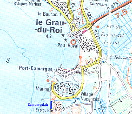 bersicht: Aigues Mortes, Grau du Roi bis Pointe l'Espiguette